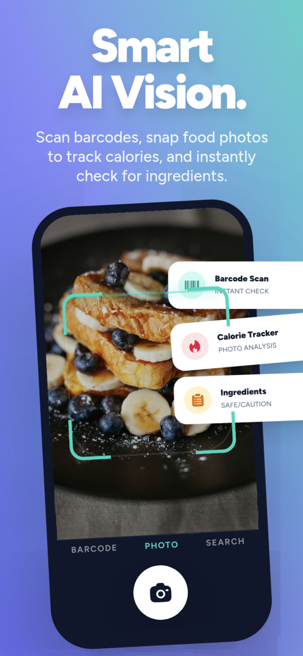 Smart AI Vision — barcode and photo scanner